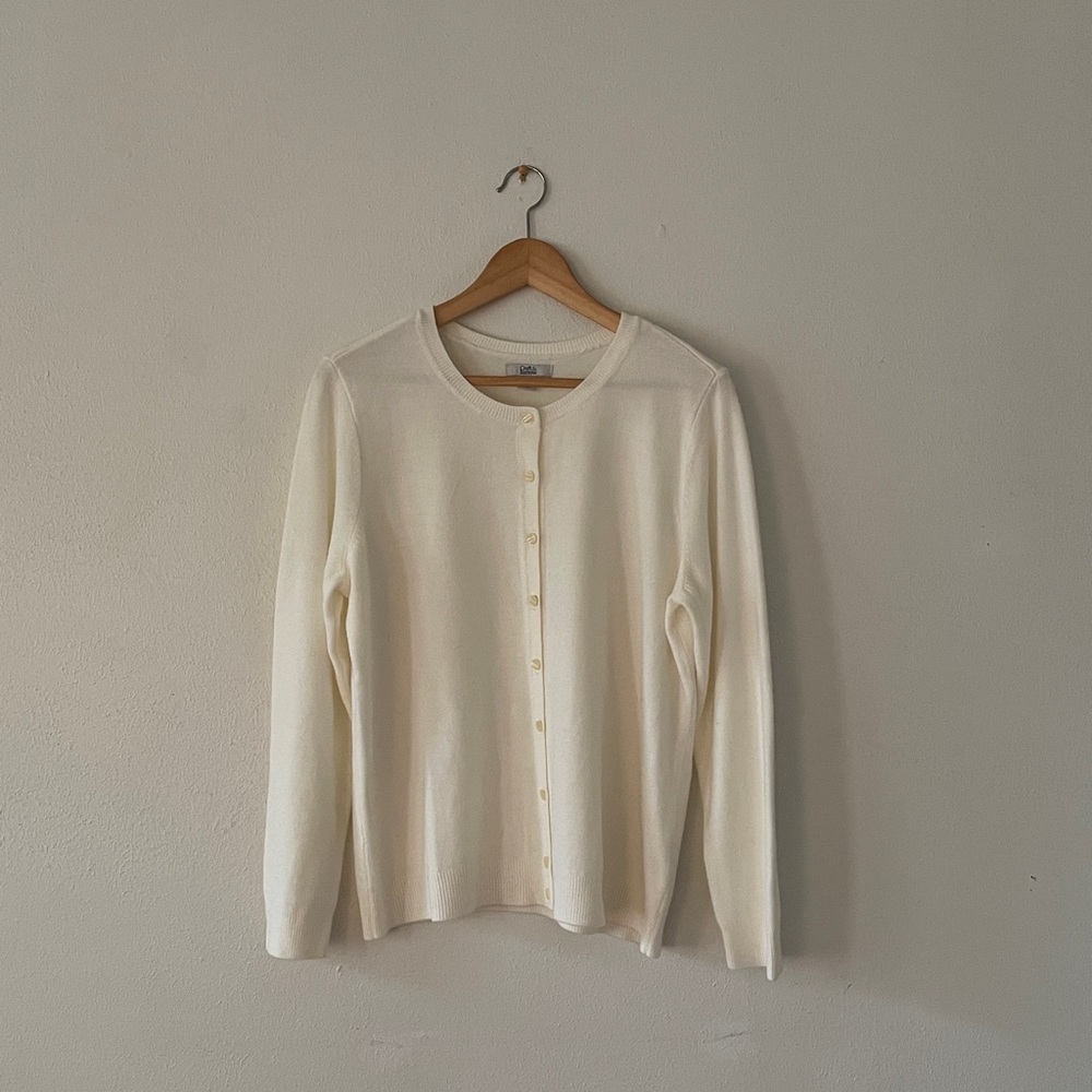 Croft & Barrow Classic Cardigan Ivory